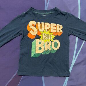 🔥6/$10🔥 Carter's Long-Sleeved Toddler Boy Shirt, 3T, Super Big Bro